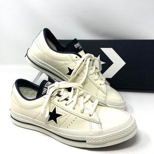 CONVERSE 167324C Women's Size 7.5 One Star Ox HanByeol Beige Leather Low Sneaker